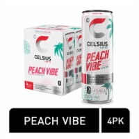 CELSIUS® Sparkling Peach Vibe Energy Drink Multipack Cans
