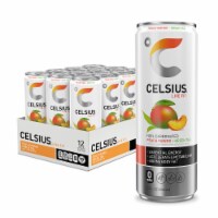 CELSIUS Peach Mango Green Tea Energy Drink Perspective: Main
