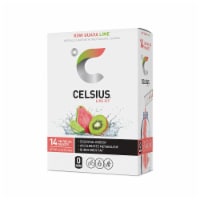 CELSIUS Zero Sugar Kiwi Guava Lime Energy Drink Mix Packets Perspective: Main