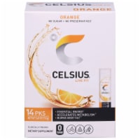 Celsius® Live Fit Orange Pre-Workout Formula Packets Perspective: Main