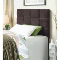 Furniture of America Hellan Fabric Upholstered Twin Headboard in Brown