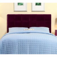 Furniture of America Hellan Fabric Upholstered Full/Queen Headboard in Purple