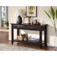 Furniture of America Bonner Transitional Wood 2-Drawer Console Table in Espresso