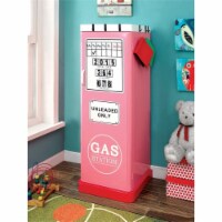 Furniture of America Mars Contemporary Metal 2-Shelf Kids Closet in Pink