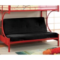 Furniture of America Brocko Contemporary Fabric 6-inch Futon Mattress in Black