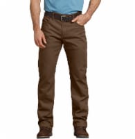 Dickies Men's FLEX Regular Fit Straight Leg Tough Max™ Duck 5-Pocket Pants - Timber