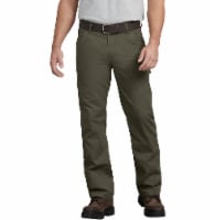 Dickies Men’s FLEX Regular Fit Straight Leg Tough Max™ Ripstop Carpenter Pants - Moss Perspective: Main