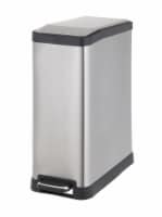 Innovaze 13 Gal./50 Liter Rectangular Stainless Steel Step-on Trash Can for  Kitchen, 1 unit - Food 4 Less