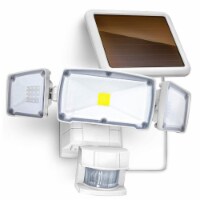Home Zone Security Motion Sensor Outdoor Solar Weatherproof Triple Head Light