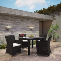 Junction 5 Piece Outdoor Patio Dining Set - Brown White