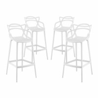 Entangled Bar Stool Set of 4 - White