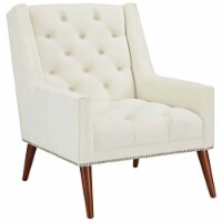 Peruse Velvet Armchair ivory