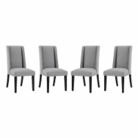 Baron Dining Chair Fabric Set of 4 - Light Gray