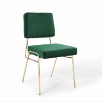 Craft Performance Velvet Dining Side Chair Gold Green