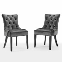 Modway Furniture EEI-3780-CHA Regent Tufted Performance Velvet Dining Side Chairs - Set of 2