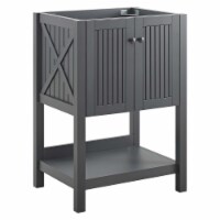 Steam 23 Bathroom Vanity Cabinet (Sink Basin Not Included) Gray