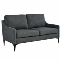 Corland Upholstered Fabric Loveseat-EEI-6021-BEI charcoal