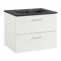 Daybreak 24 Bathroom Vanity-EEI-5820 white black