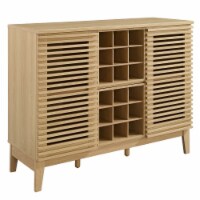 Render Bar Cabinet, Oak