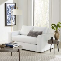 Avendale Velvet Loveseat dove white