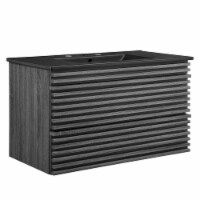 Render 36 Wall-Mount Bathroom Vanity-EEI-5395-CHA-BLK charcoal black