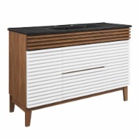 Render 48 Single Sink Bathroom Vanity-EEI-5398-CHA-BLK white walnut black