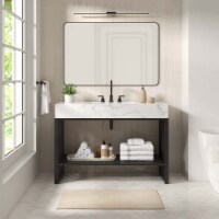 Bixby 2-Piece Wood Office Desk and Bookshelf