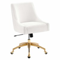 Discern Performance Velvet Office Chair-EEI-5080 white