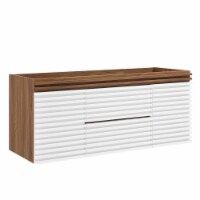 Render 48 Wall-Mount Bathroom Vanity Cabinet-EEI-5866-CHA white walnut