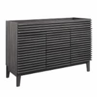 Render 48 Double Bathroom Vanity Cabinet, Charcoal