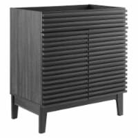Render 30  Bathroom Vanity Cabinet, Charcoal