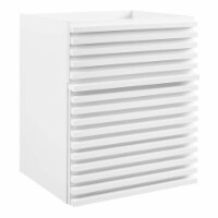Render 18  Wall-Mount Bathroom Vanity Cabinet, White