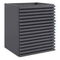 Render 18  Wall-Mount Bathroom Vanity Cabinet, Gray