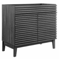 Render 36  Bathroom Vanity Cabinet, Charcoal