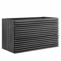 Render 36 Wall-Mount Bathroom Vanity Cabinet, Charcoal