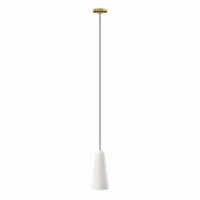 Beacon 1-Light Pendant Light, Opal Satin Brass
