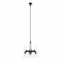 Beacon 3-Light Pendant Light, Clear Black