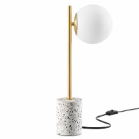 Logic Terrazzo Table Lamp, White