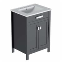 Laguna 24 Bathroom Vanity, Gray White