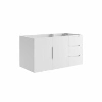 Vitality 36 Bathroom Vanity Cabinet (Sink Basin Not Included), White