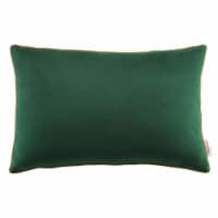 Accentuate 24  Lumbar Performance Velvet Throw Pillow Green Cognac
