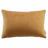 Accentuate 24  Lumbar Performance Velvet Throw Pillow Cognac Green