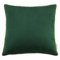 Accentuate 18  Performance Velvet Throw Pillow Green Cognac