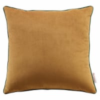 Accentuate 18  Performance Velvet Throw Pillow Cognac Green