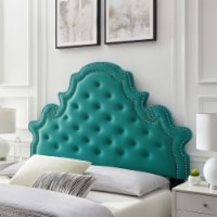Diana Tufted Performance Velvet Twin Headboard-MOD-6416 teal