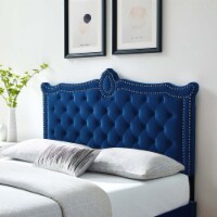 Louisa Tufted Performance Velvet King/California King Headboard-MOD-6325 navy