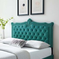 Louisa Tufted Performance Velvet Twin Headboard-MOD-6323 teal