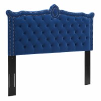 Louisa Tufted Performance Velvet Twin Headboard-MOD-6323 navy