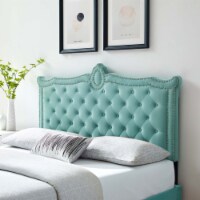 Louisa Tufted Performance Velvet Twin Headboard-MOD-6323 mint