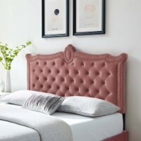 Louisa Tufted Performance Velvet Twin Headboard-MOD-6323 dusty rose